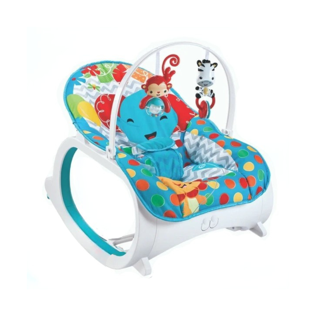 SILLA MECEDORA ELEFANTE AZUL