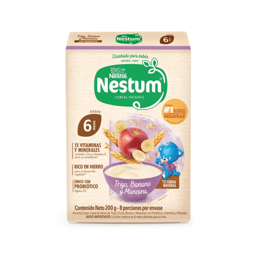 NESTUM TRIGO BANANO MANZANA x 200g