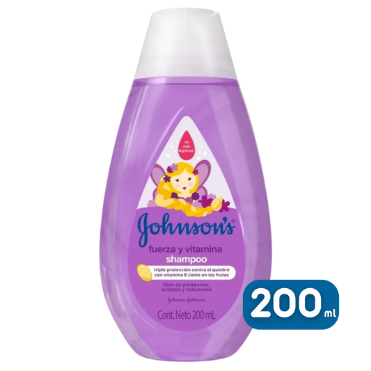 SHAMPOO JOHNSON'S FUERZA Y VITAMINA