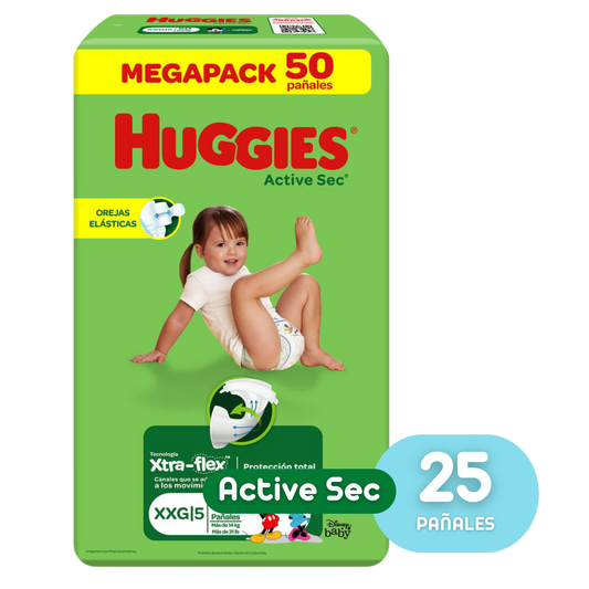 HUGGIES ETAPA 5/XXG ACTIVE SEC