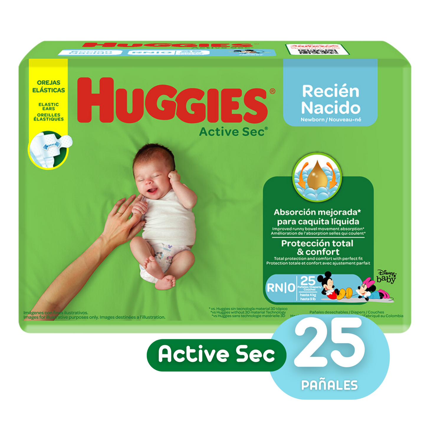 HUGGIES ETAPA 0/RN ACTIVE SEC