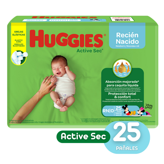 HUGGIES ETAPA 0/RN ACTIVE SEC