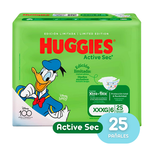 HUGGIES ETAPA 6/XXXG ACTIVE SEC