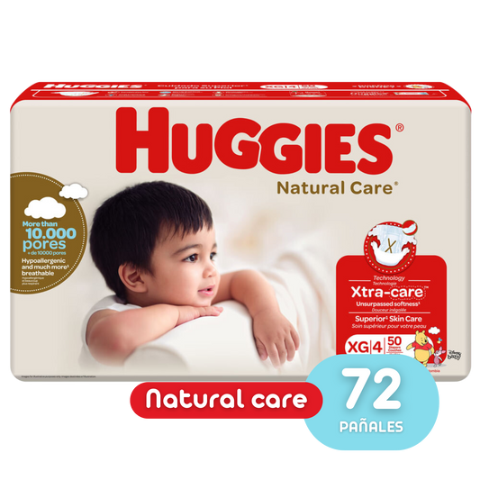 HUGGIES ETAPA 4/XG NATURAL CARE