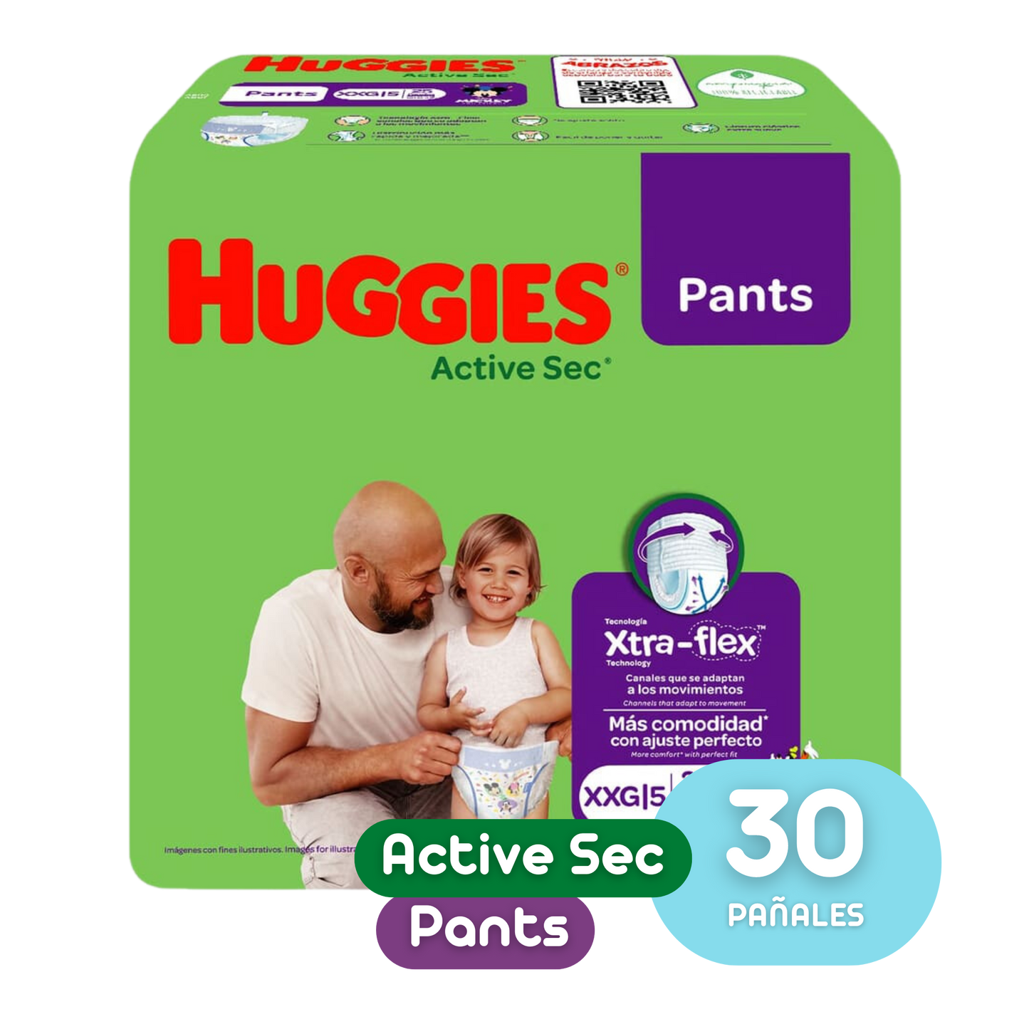 HUGGIES ETAPA 5/XXG ACTIVE SEC PANTS