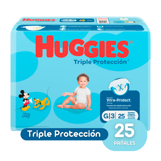 HUGGIES ETAPA 3/G TRIPLE PROTECCIÓN