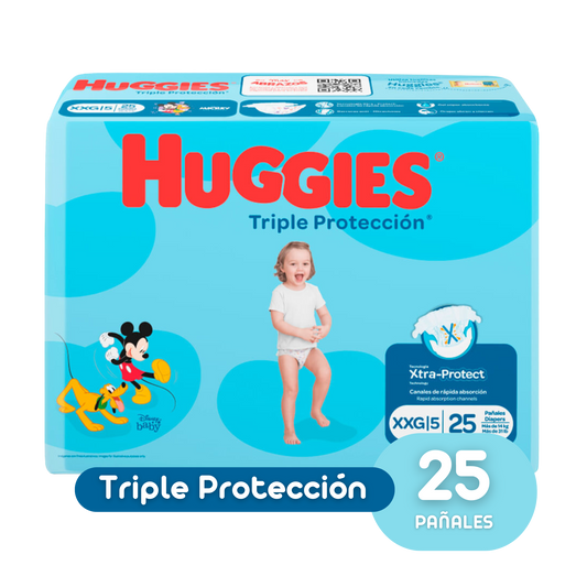 HUGGIES ETAPA 5/XXG TRIPLE PROTECCIÓN