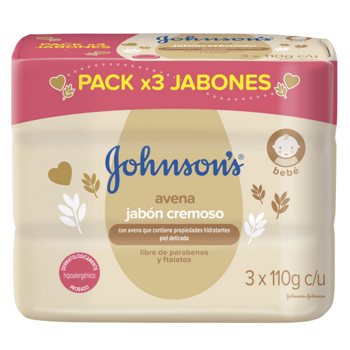 JABON EN BARRA JOHNSON'S BABY AVENA