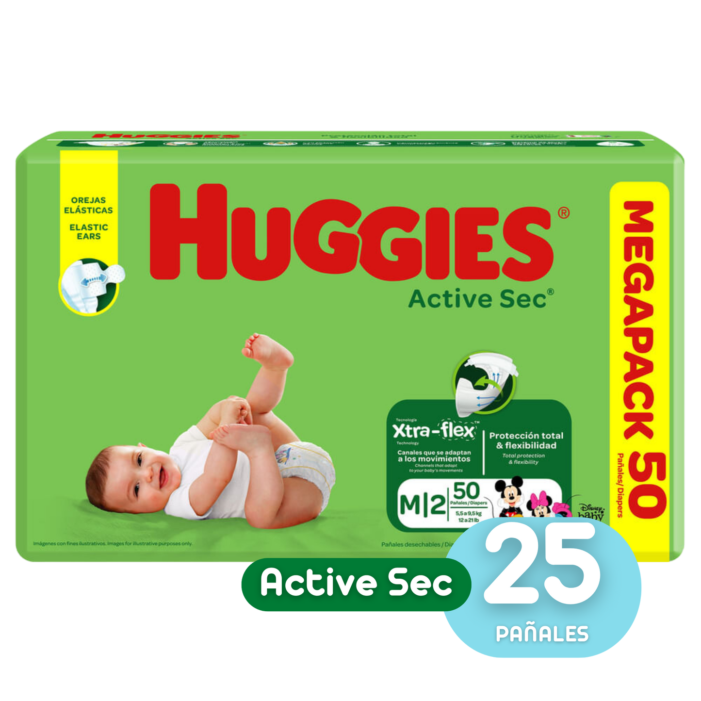 HUGGIES ETAPA 2/M ACTIVE SEC