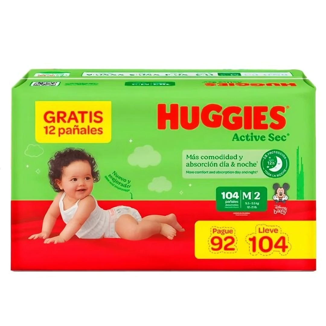HUGGIES ETAPA 2/M ACTIVE SEC