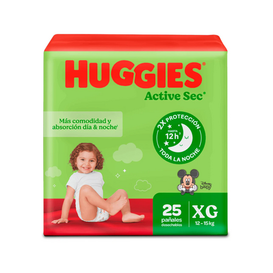 HUGGIES ETAPA 4/XG ACTIVE SEC