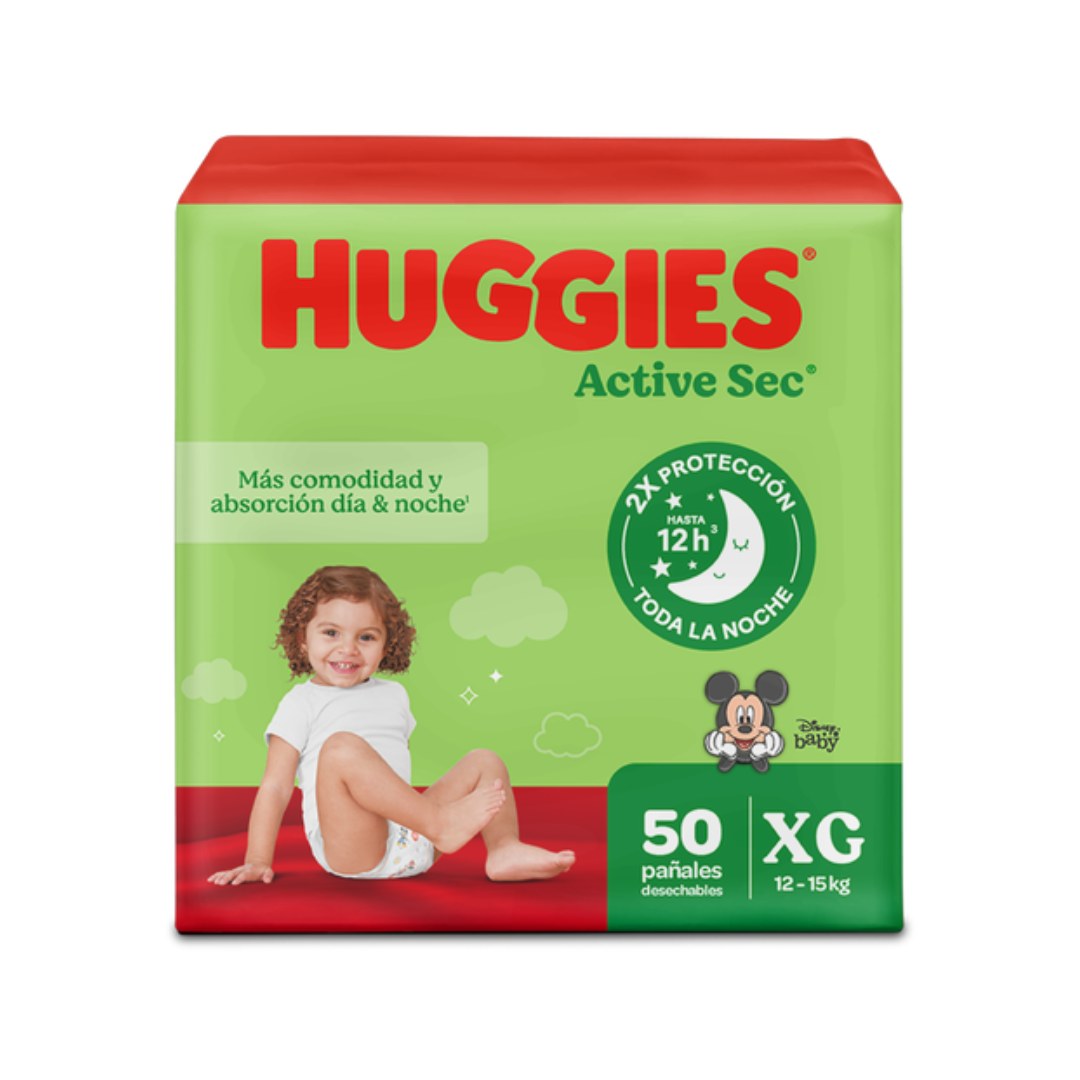 HUGGIES ETAPA 4/XG ACTIVE SEC
