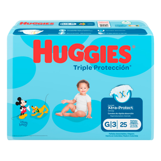 HUGGIES ETAPA 3/G TRIPLE PROTECCIÓN