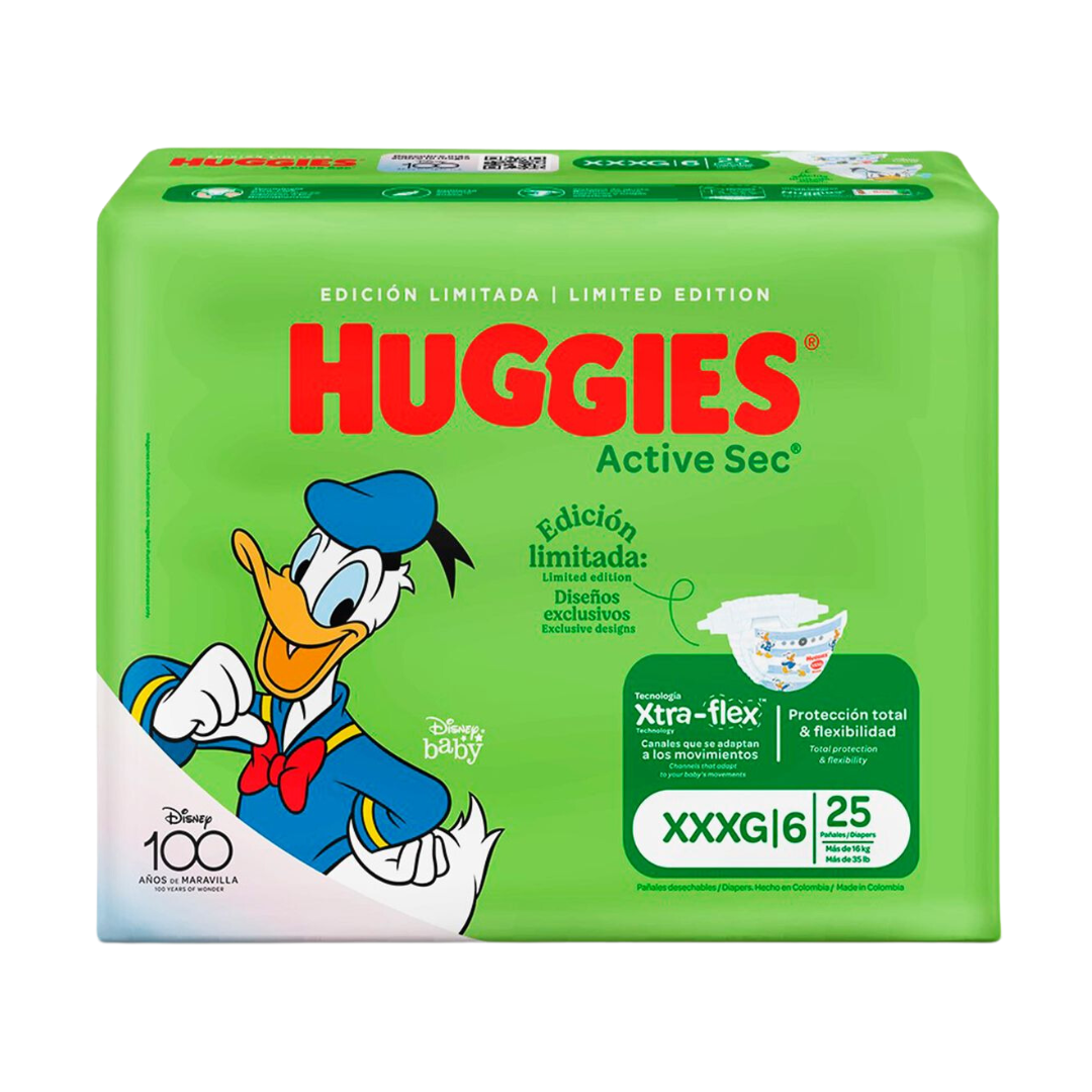 HUGGIES ETAPA 6/XXXG ACTIVE SEC