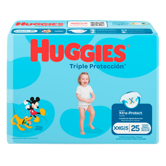 HUGGIES ETAPA 5/XXG TRIPLE PROTECCIÓN