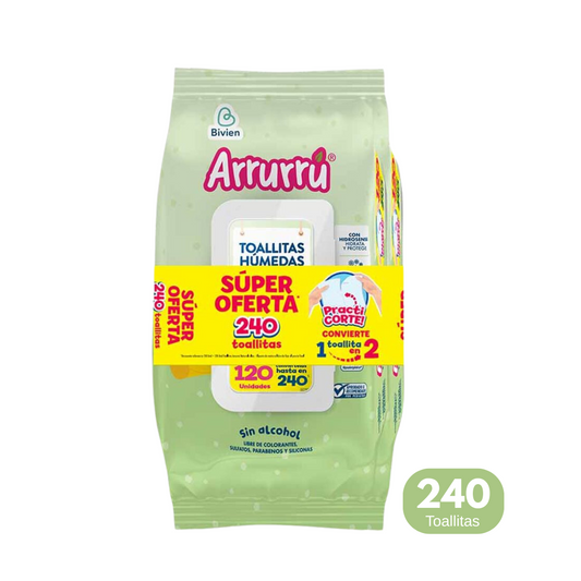 PAÑITOS ARRURRU NATURAL