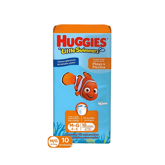 PAÑALES PARA EL AGUA x 10 uds